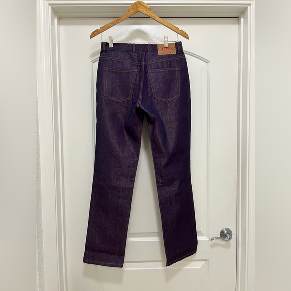 NWT Guess Metallic Plum High Rise Jeans - Picture 3 of 8